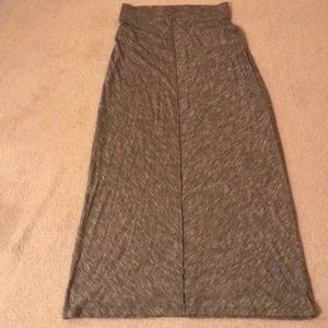 NWT LOFT Long gray Skirt XS. Amazingly Soft!